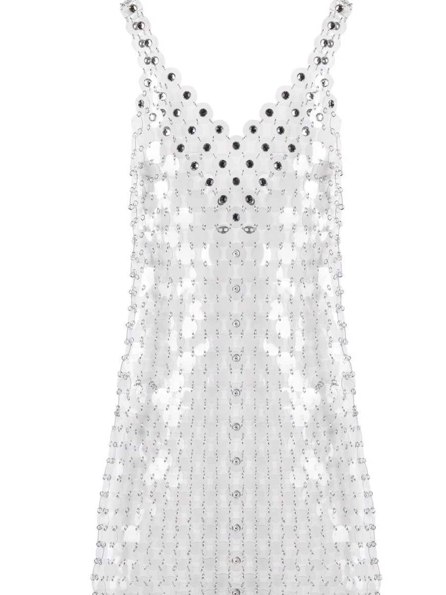 minidress circle transparent disc Women Rabanne 0502